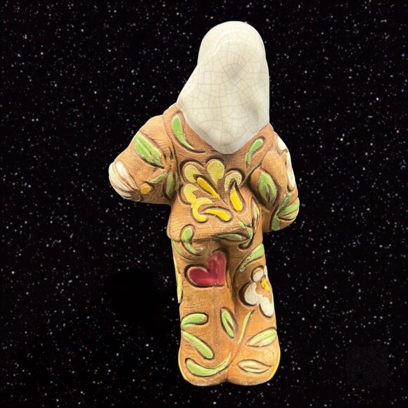 Brayton Laguna Peruvian Figurine Rare Vintage Vase Pottery 1940's 7.5”T 4” - Picture 3 of 10